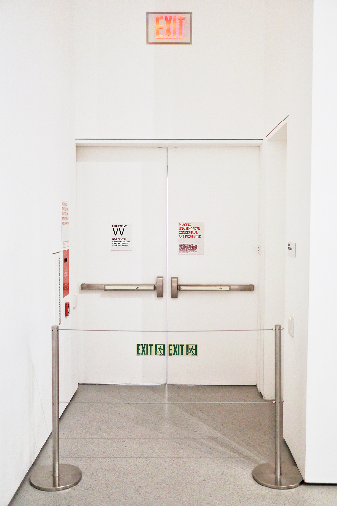 Placing Unauthorised Conceptual Art Prohibited, 2024 — Jessica Kuhn Artist